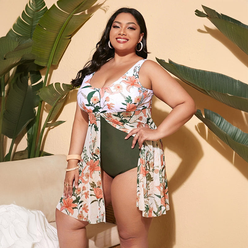 Bain Femme Maillot De Bain Grande Taille Amincissant Avec Jupette